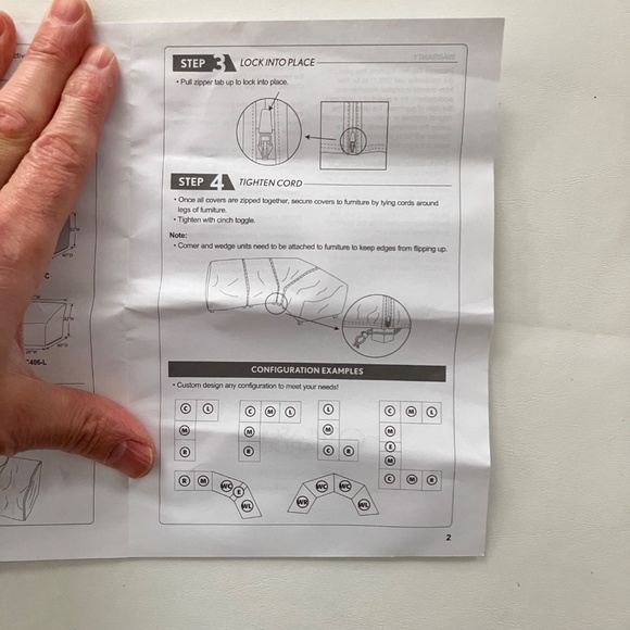 Treasure Garden Deep Seating Modular w/Elastic Outdoor Protective Cover NEW - Picture 13 of 17